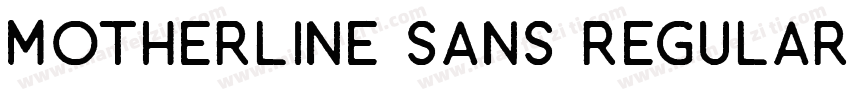 Motherline Sans Regular字体转换